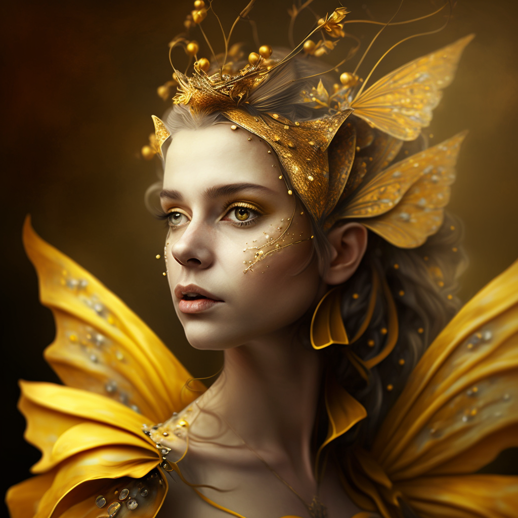Gold Butterfly Fairy Diamond Art Kit