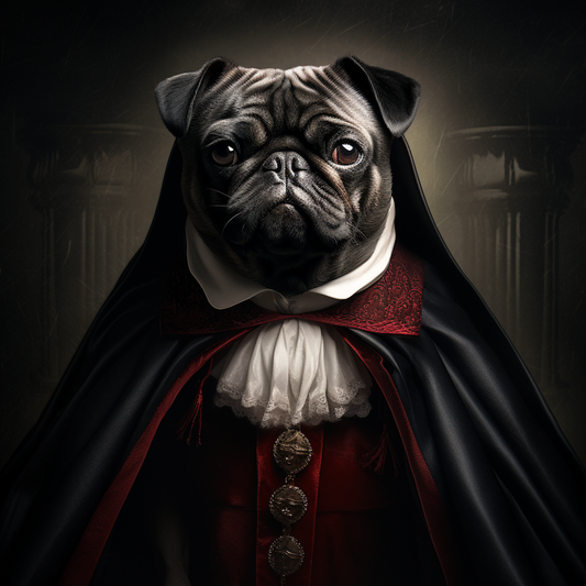 Dracula Pug Diamond Art Kit