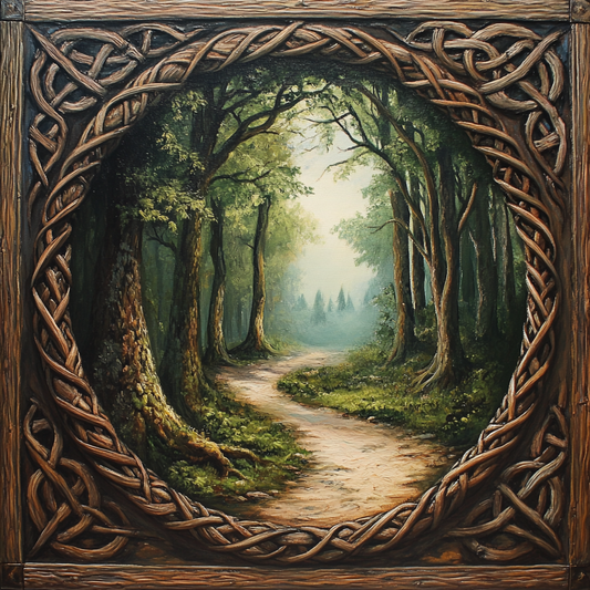 Framed Winding Path Diamond Art Kit