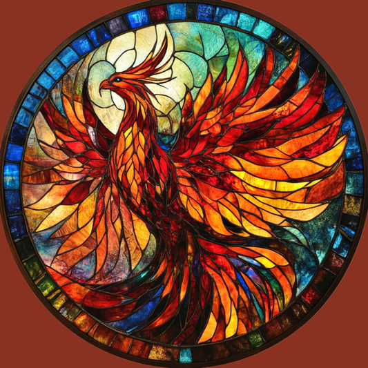Abstract Phoenix Circle Diamond Art Kit