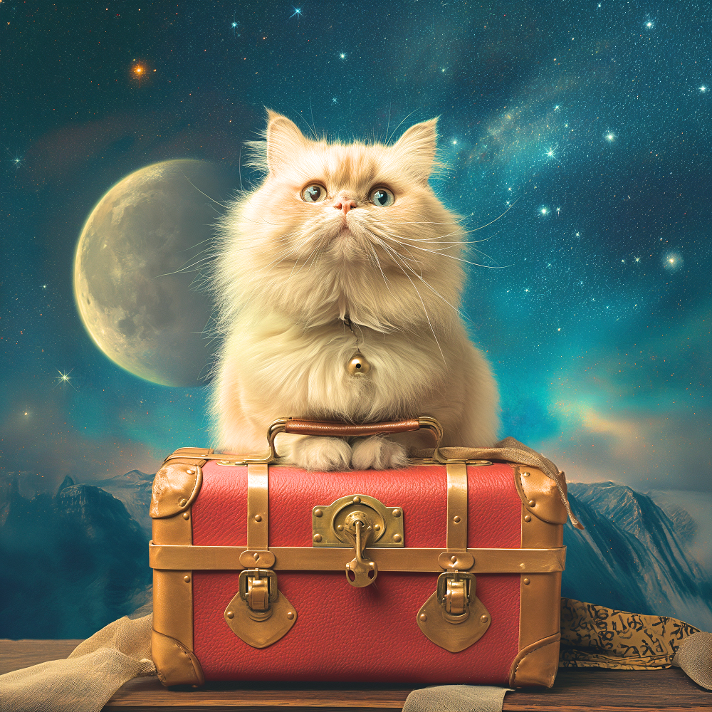Cat Traveler Diamond Art Kit