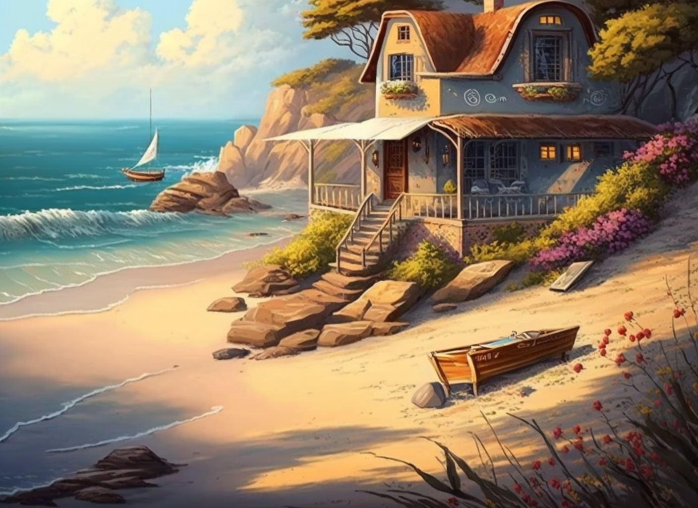 Beach House Diamond Art Kit