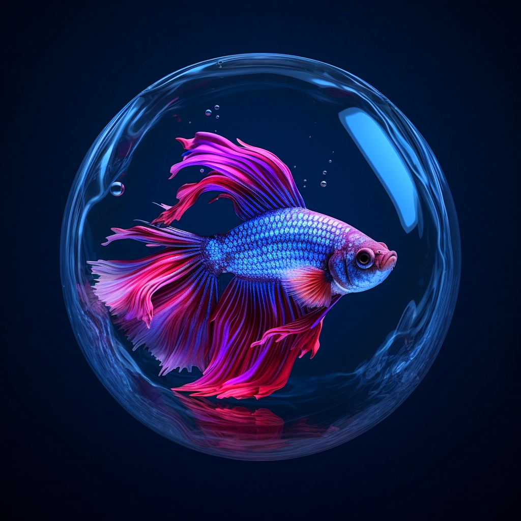 Beta Fish Bubble Diamond Art Kit