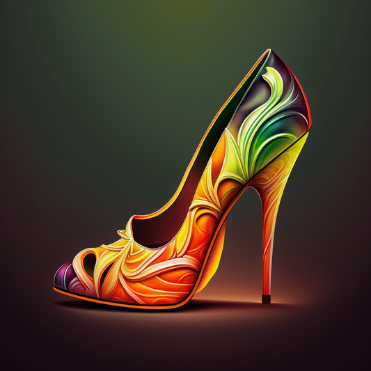 Rainbow Swirl Heel Diamond Art Kit