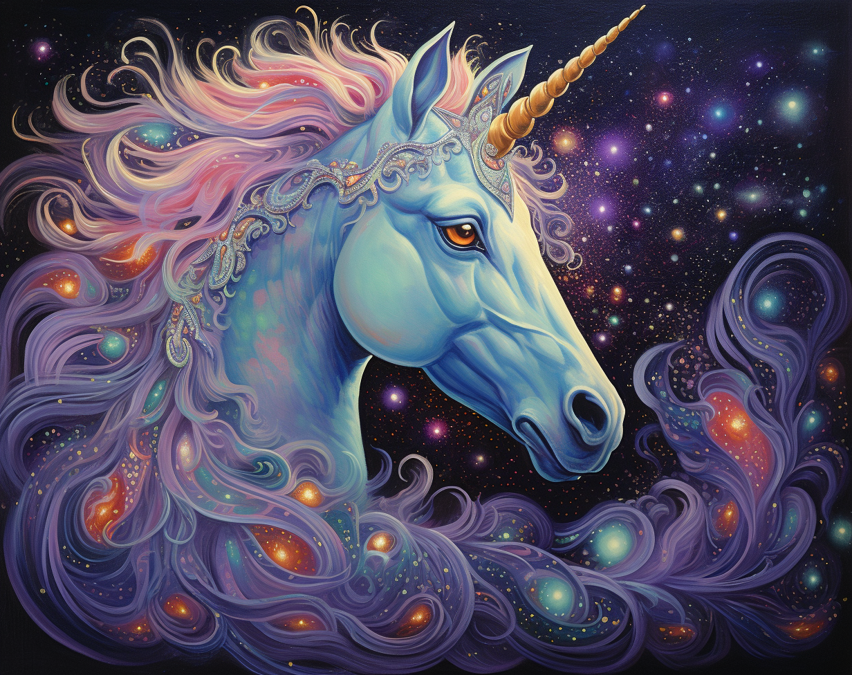 Galaxy Blue Unicorn Diamond Art Kit
