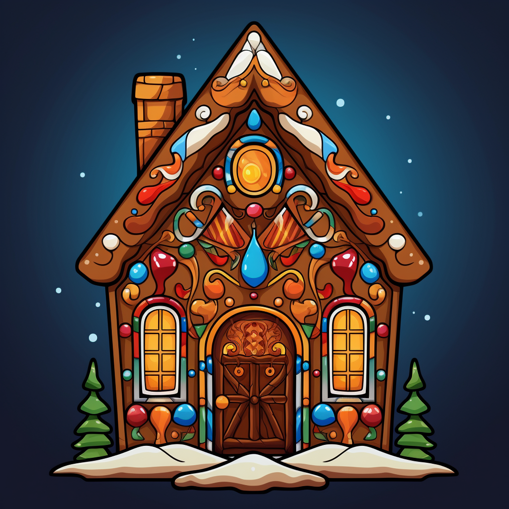 Brown Door Gingerbread House Diamond Art Kit