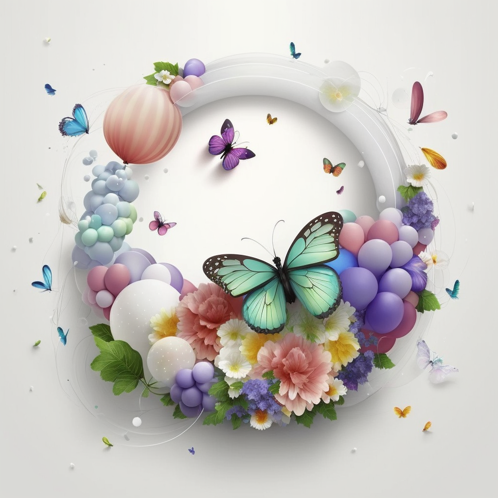 Green Butterfly Wreath Diamond Art Kit