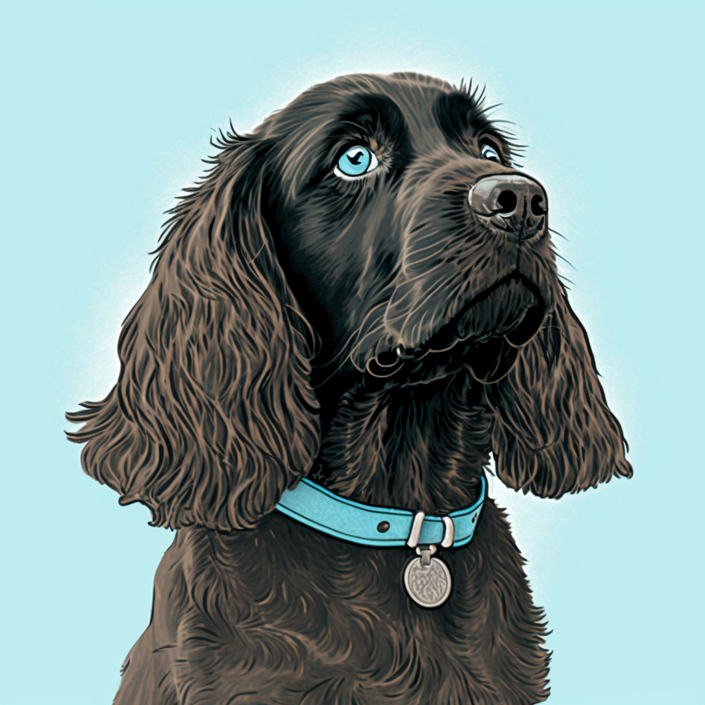 Blue Eyed Spaniel Diamond Art Kit