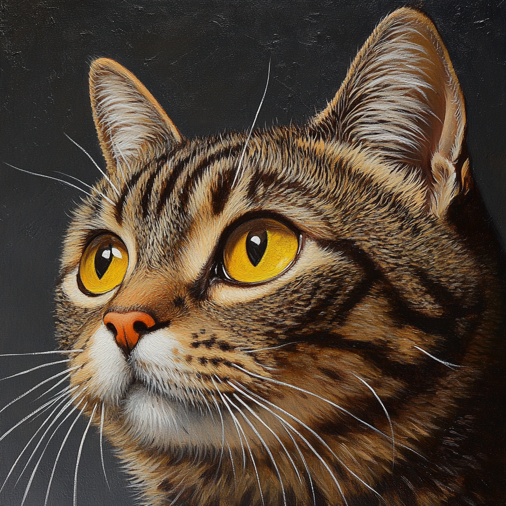 Yellow Cat Eyes Diamond Art Kit