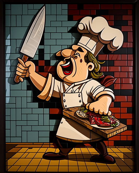 Abstract Tile Chef Diamond Art Kit