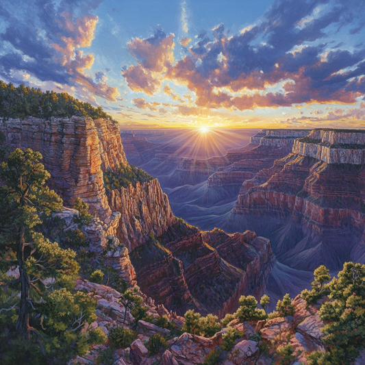 Sunrise Morning Canyon Diamond Art Kit