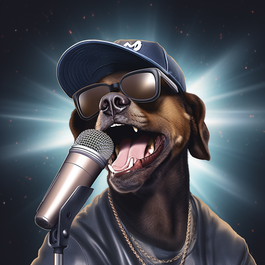 Singing Dog Diamond Art Kit