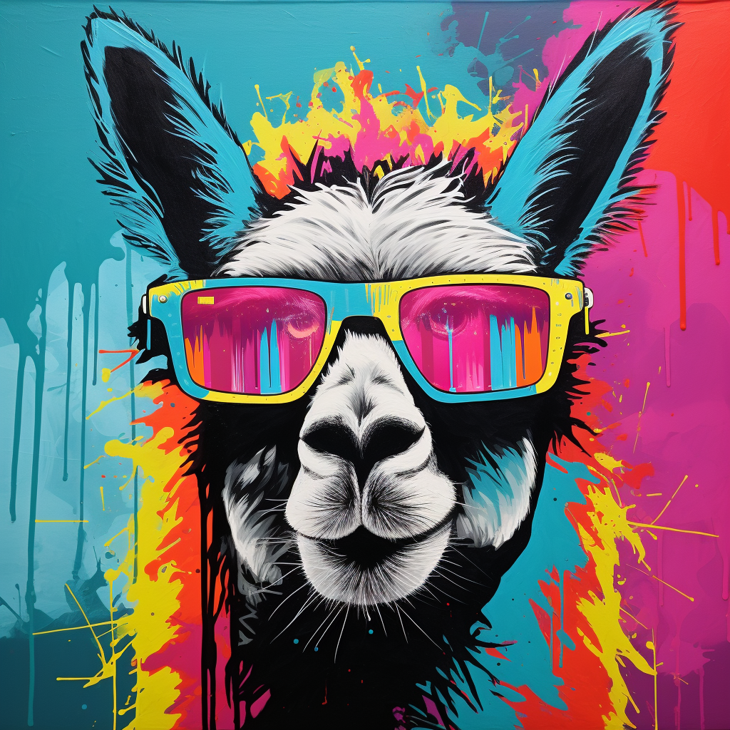 Cool Pop Llama Diamond Art Kit