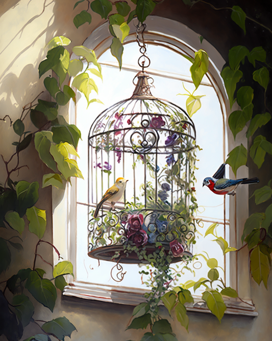 Window Birdcage Diamond Art Kit