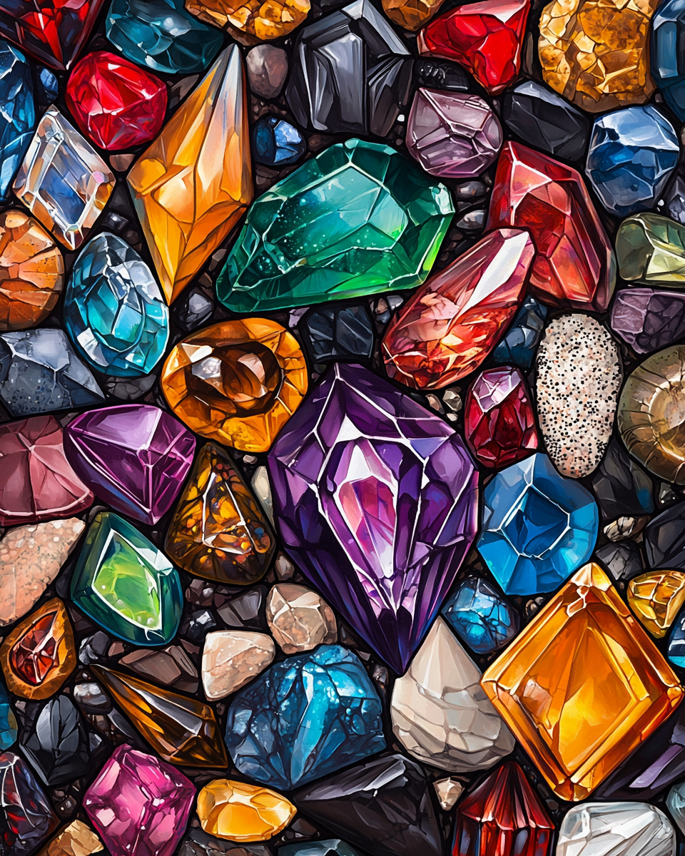 Bright Gems And Stones Diamond Art Kit