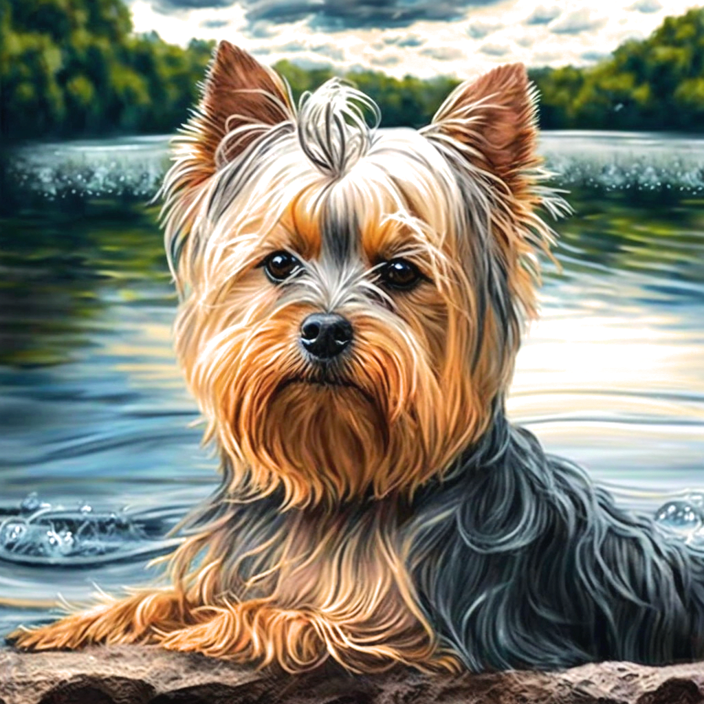 Waterside Yorkie Diamond Art Kit