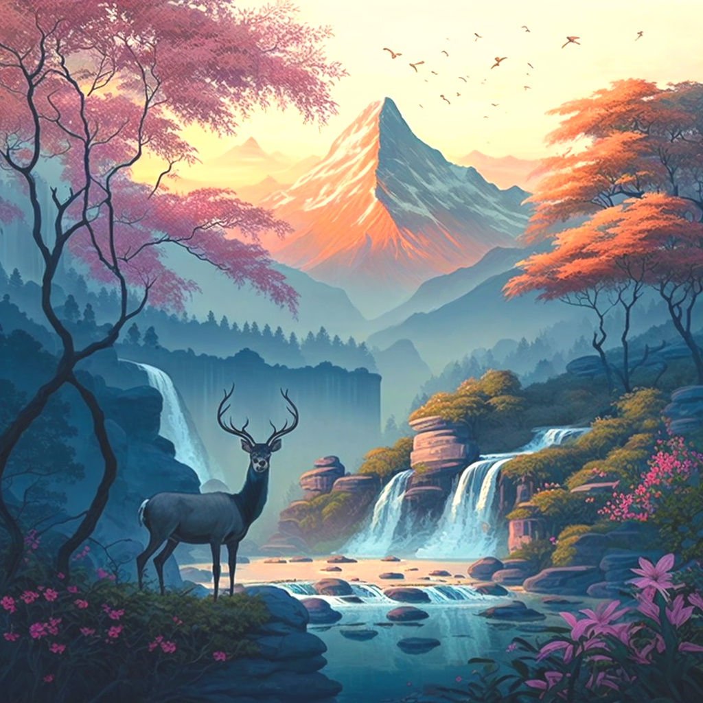 Buck Valley Waterfalls Diamond Art Kit
