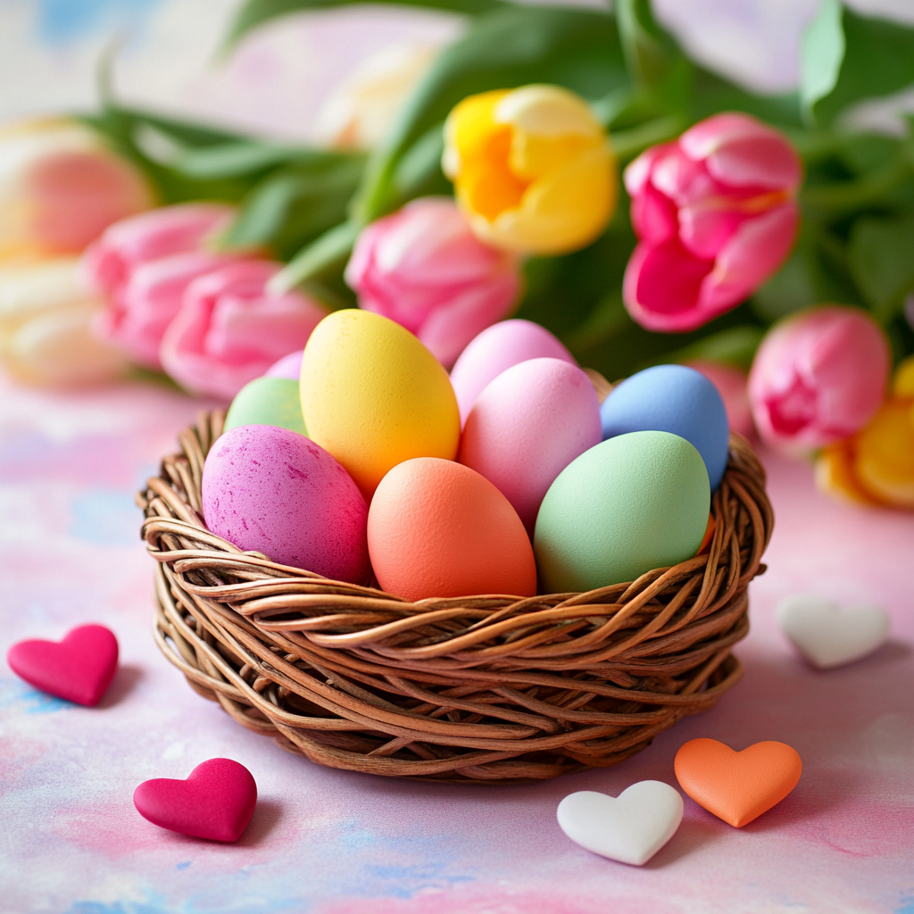 Weaved Basket Of Eggs Diamond Art Kit