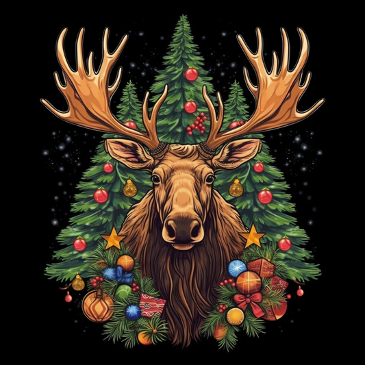 Christmas Moose Diamond Art Kit