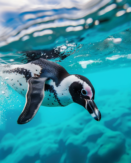 Swimming Penguin Diamond Art Kit