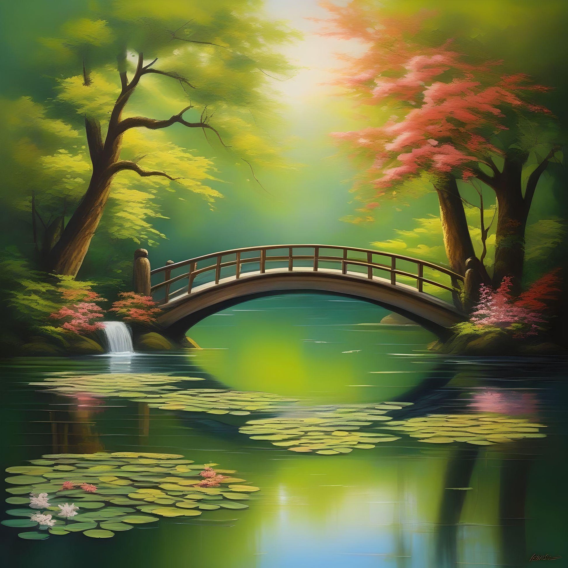Lilypond Bridge Diamond Art Kit