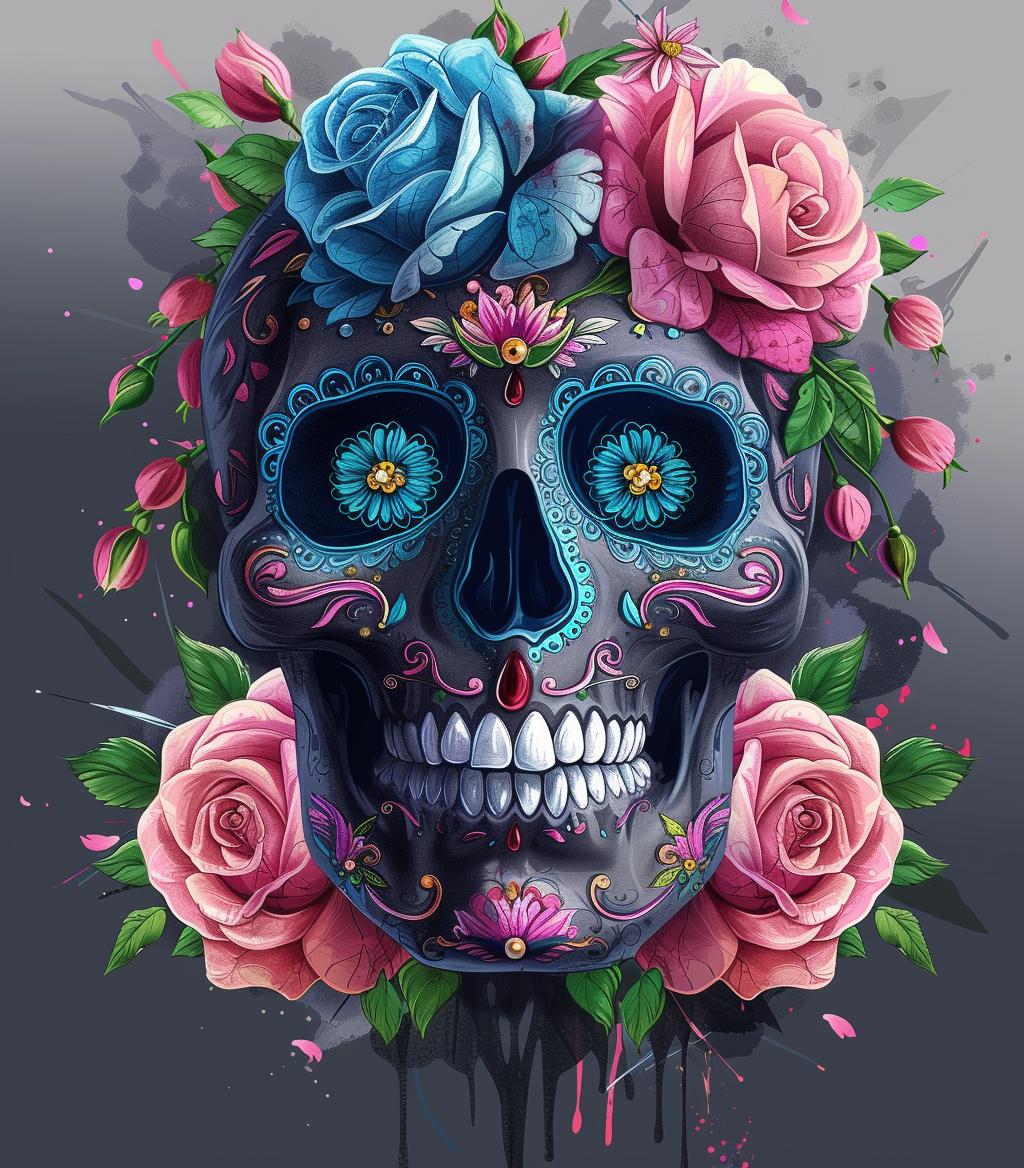 Grayskull And Flowers Diamond Art Kit