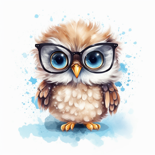 Blueeye Little Owl Diamond Art Kit