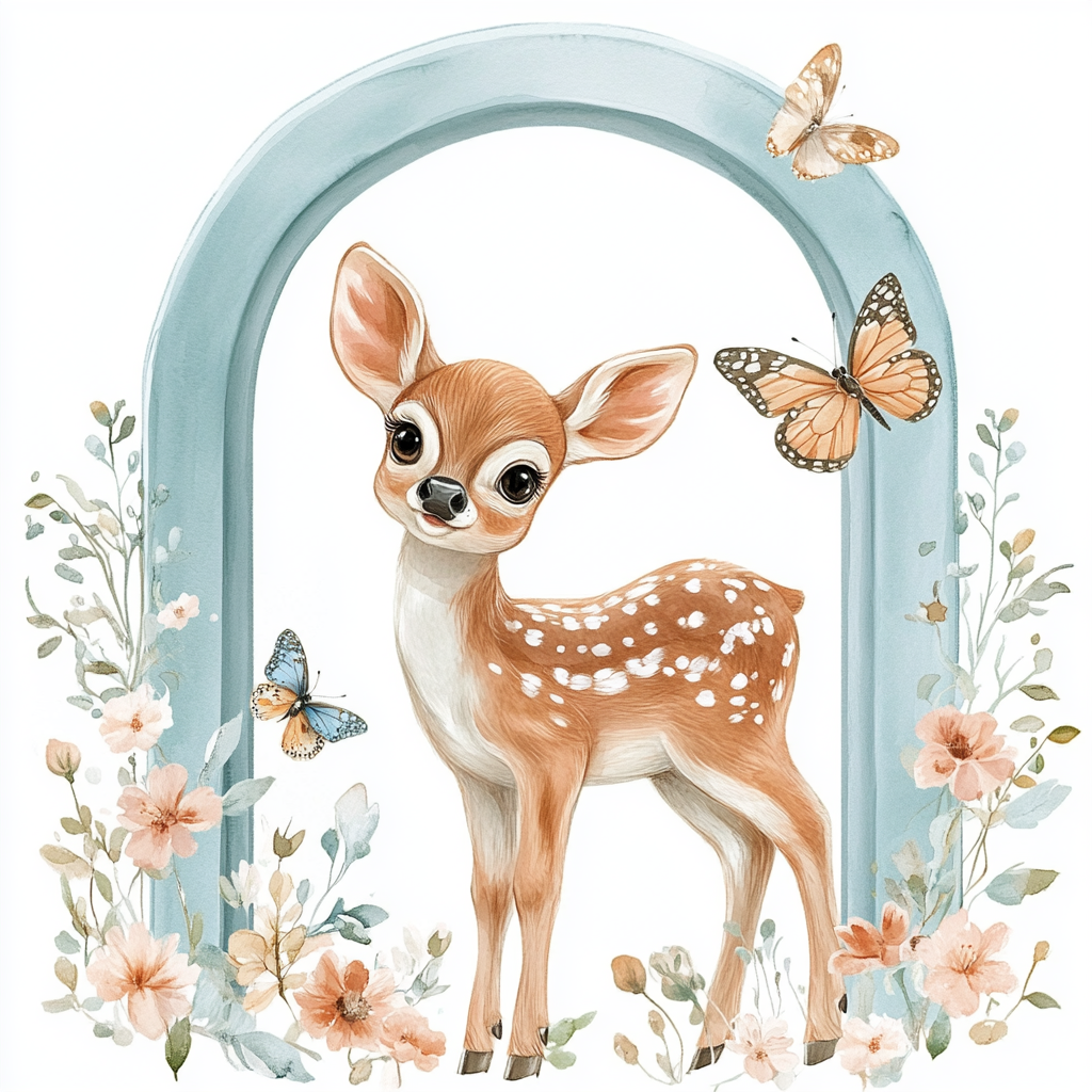 Green Archway Fawn Diamond Art Kit