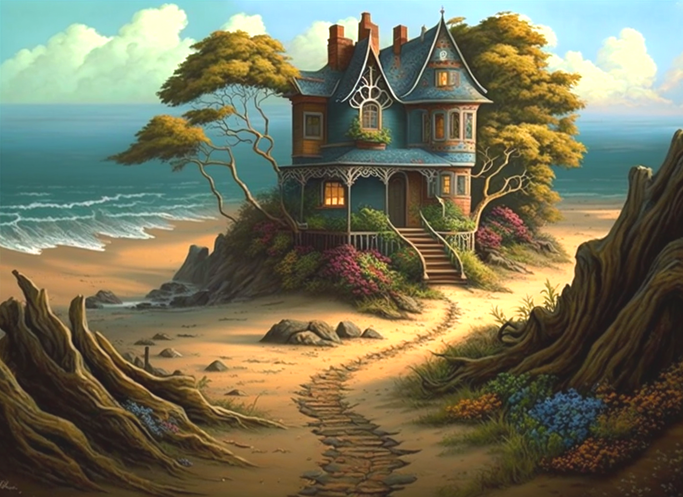 House By The Sea Diamond Art Kit