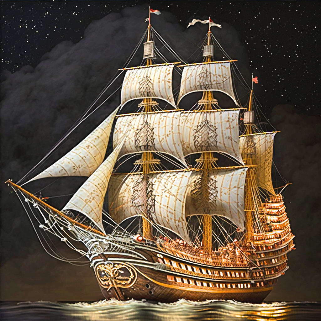 Medievil Ship Diamond Art Kit