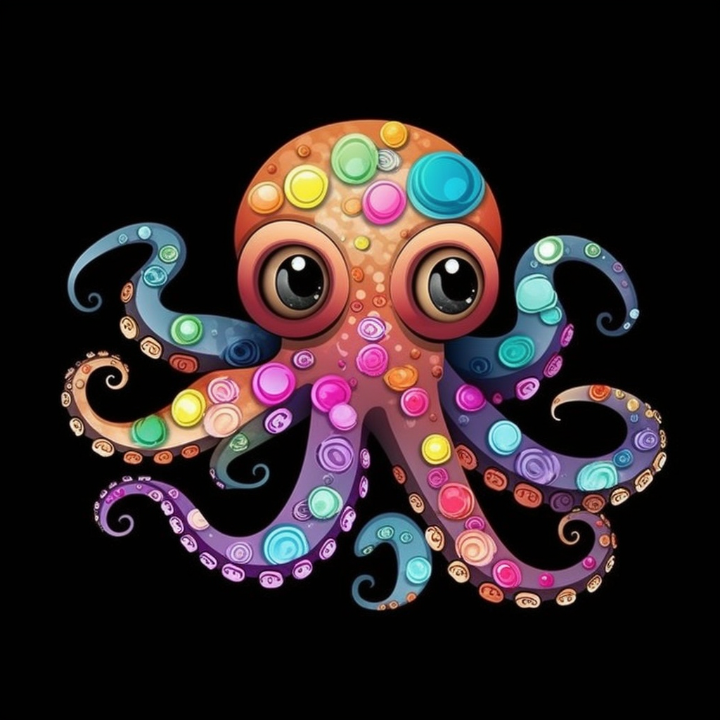 Cute Little Octopus Diamond Art Kit