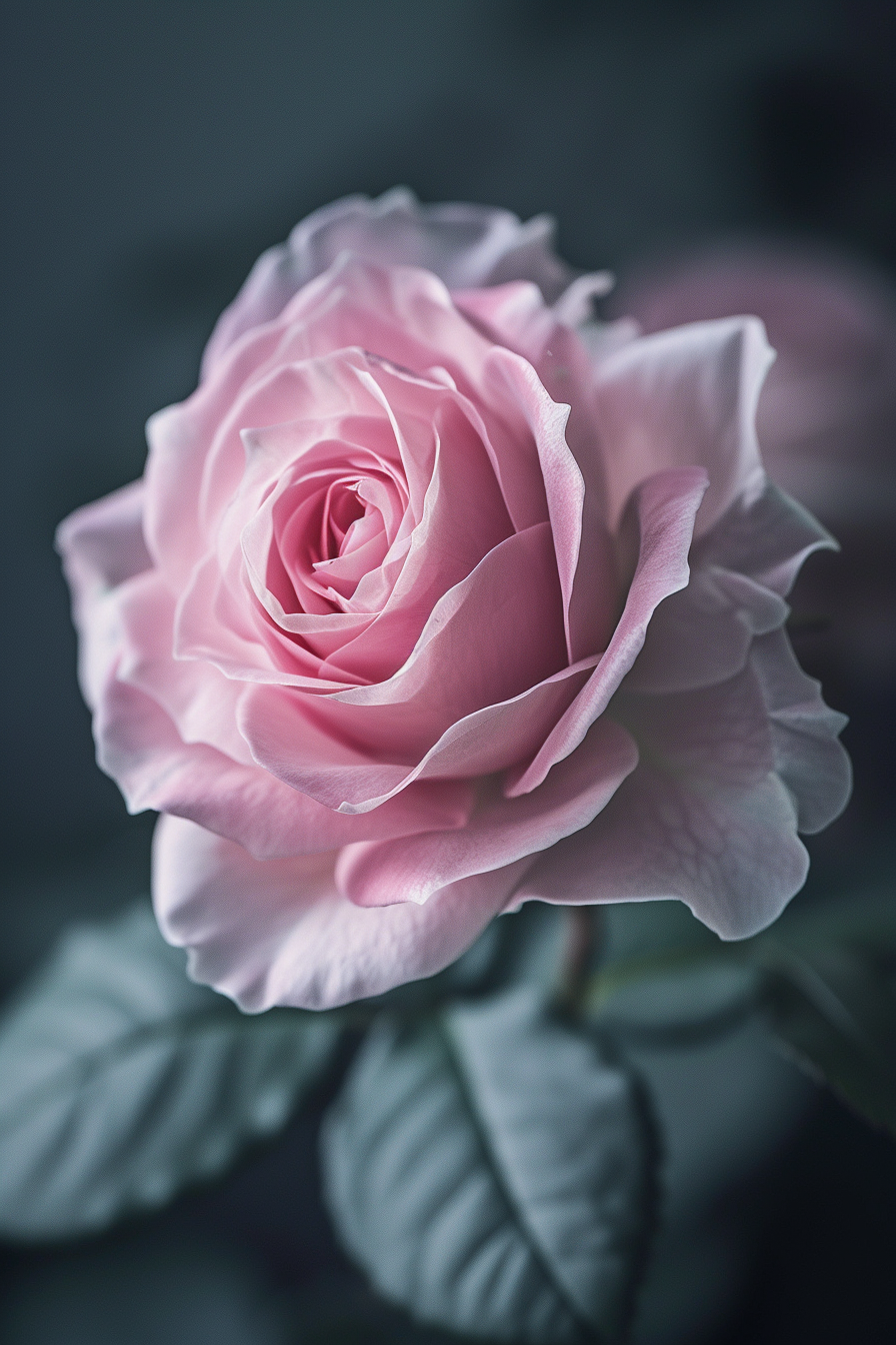 Fluttering Petal Light Pink Rose Diamond Art Kit