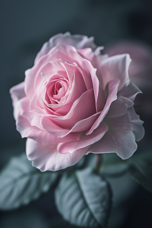 Fluttering Petal Light Pink Rose Diamond Art Kit