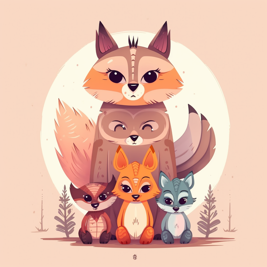 Totem Foxes Diamond Art Kit