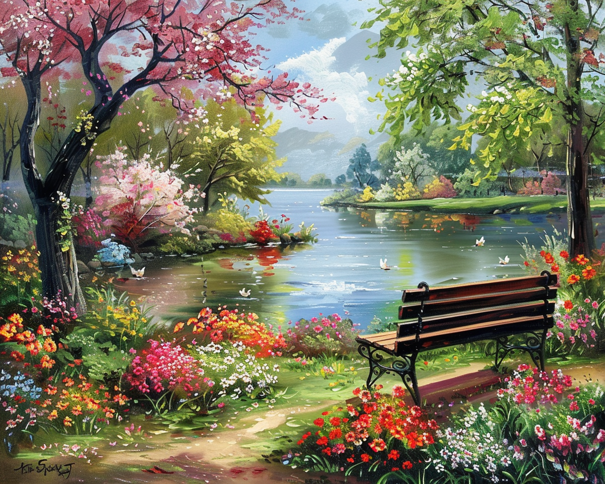 Spring In The Park Diamond Art Kit