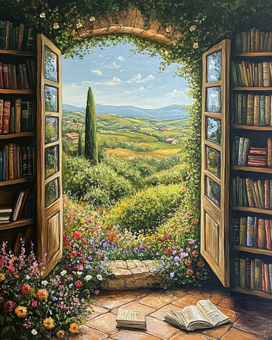 Library Door Garden Diamond Art Kit