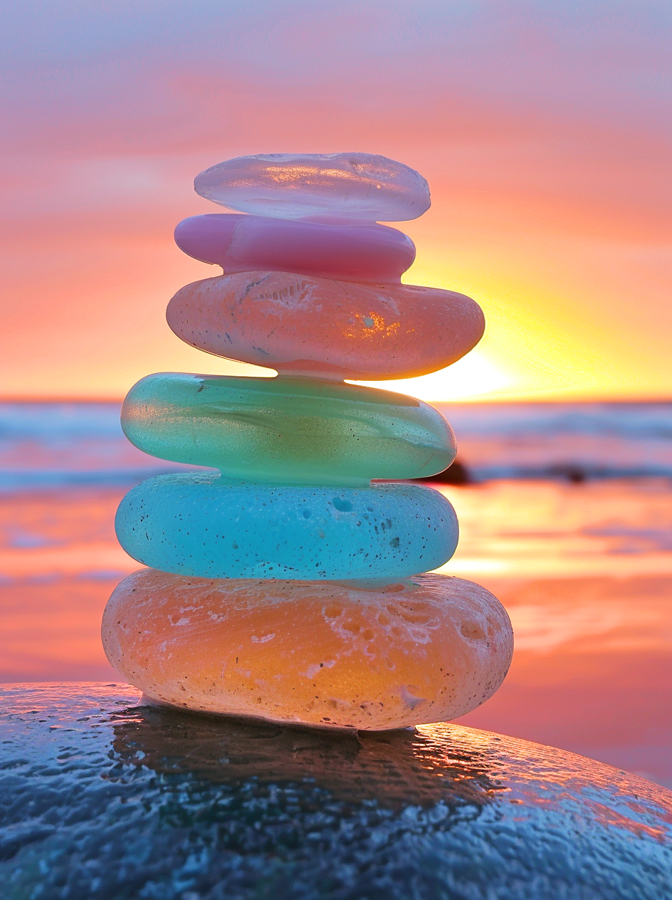 Stack Of Glass Stones Diamond Art Kit