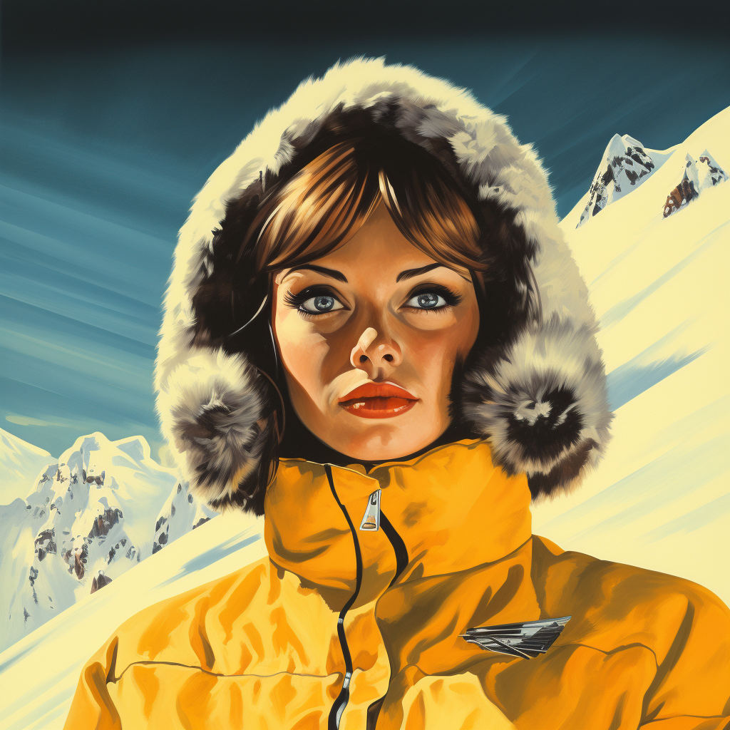 Girl And Fur Lined Jacket Diamond Art Kit