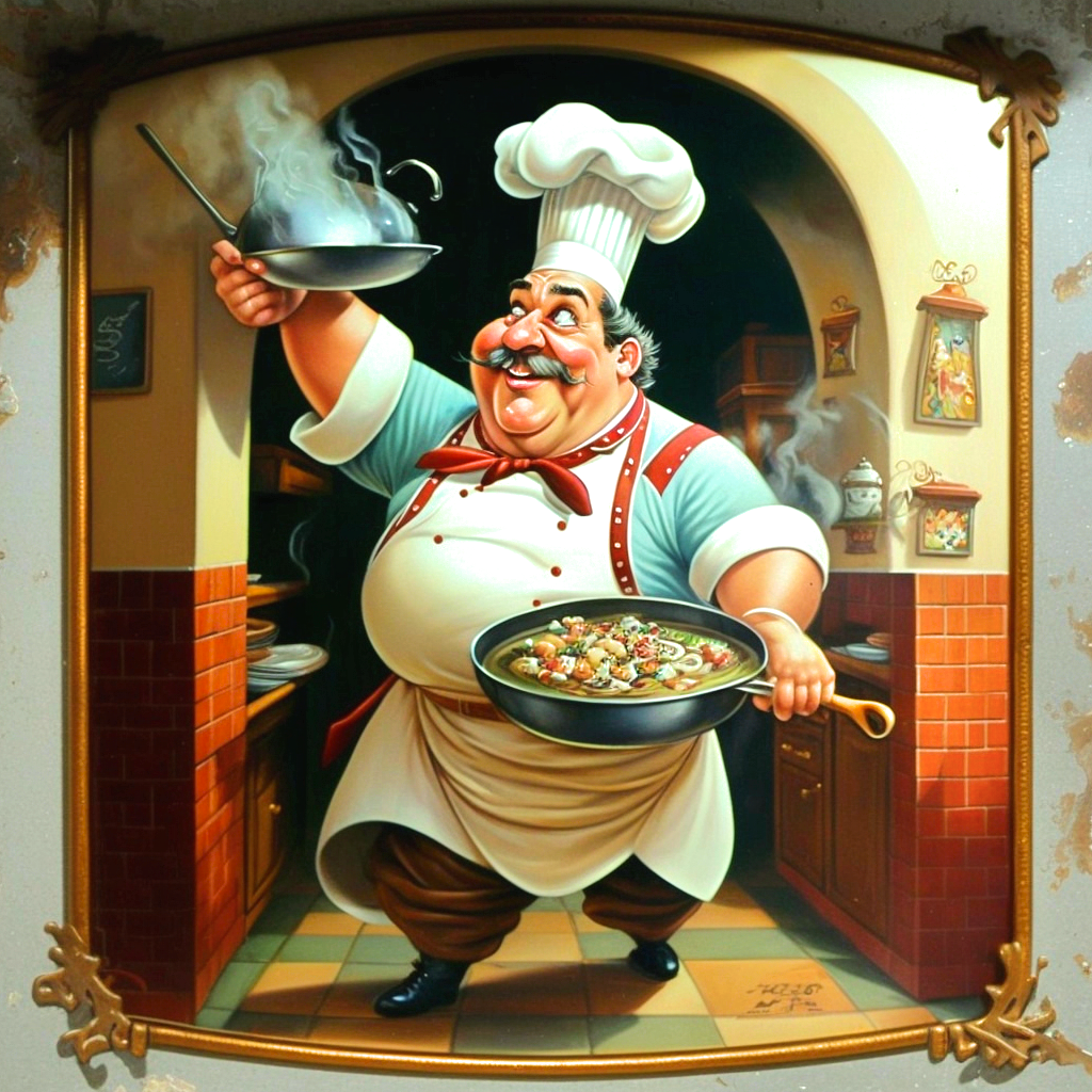 Chef In The Kitchen Diamond Art Kit