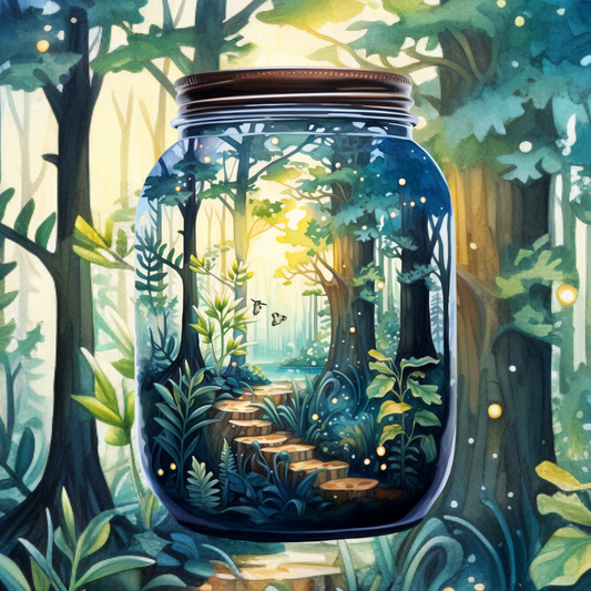 Forest Steps Jar Diamond Art Kit