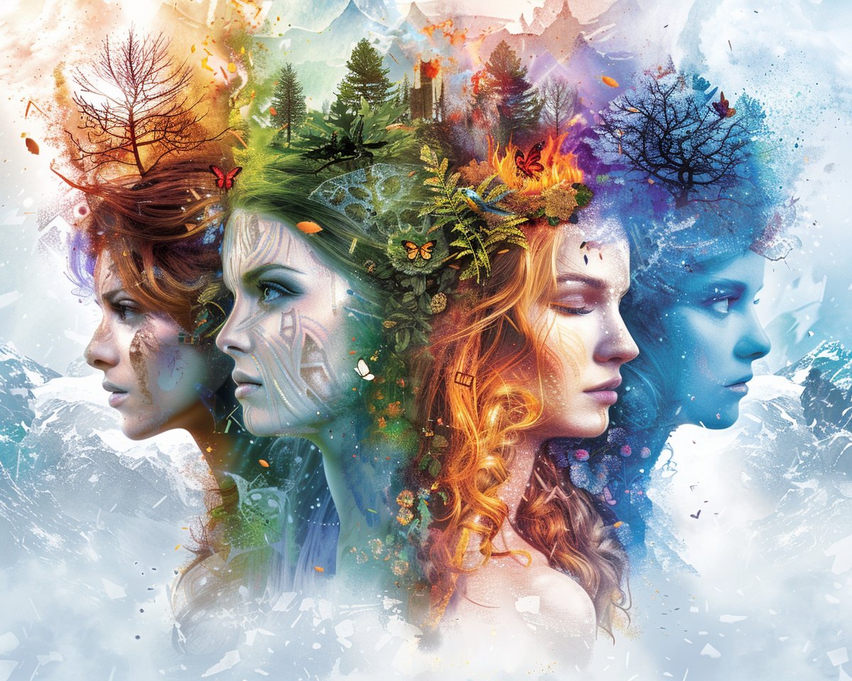 Four Seasons And Elements Diamond Art Kit