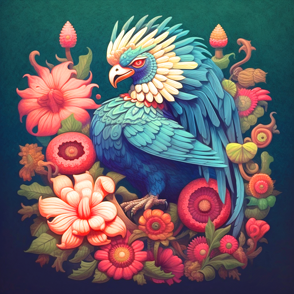 Aztec Abstract Bird Diamond Art Kit