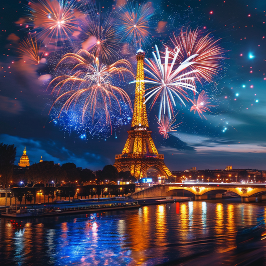 Fireworks And Eiffel Tower Diamond Art Kit