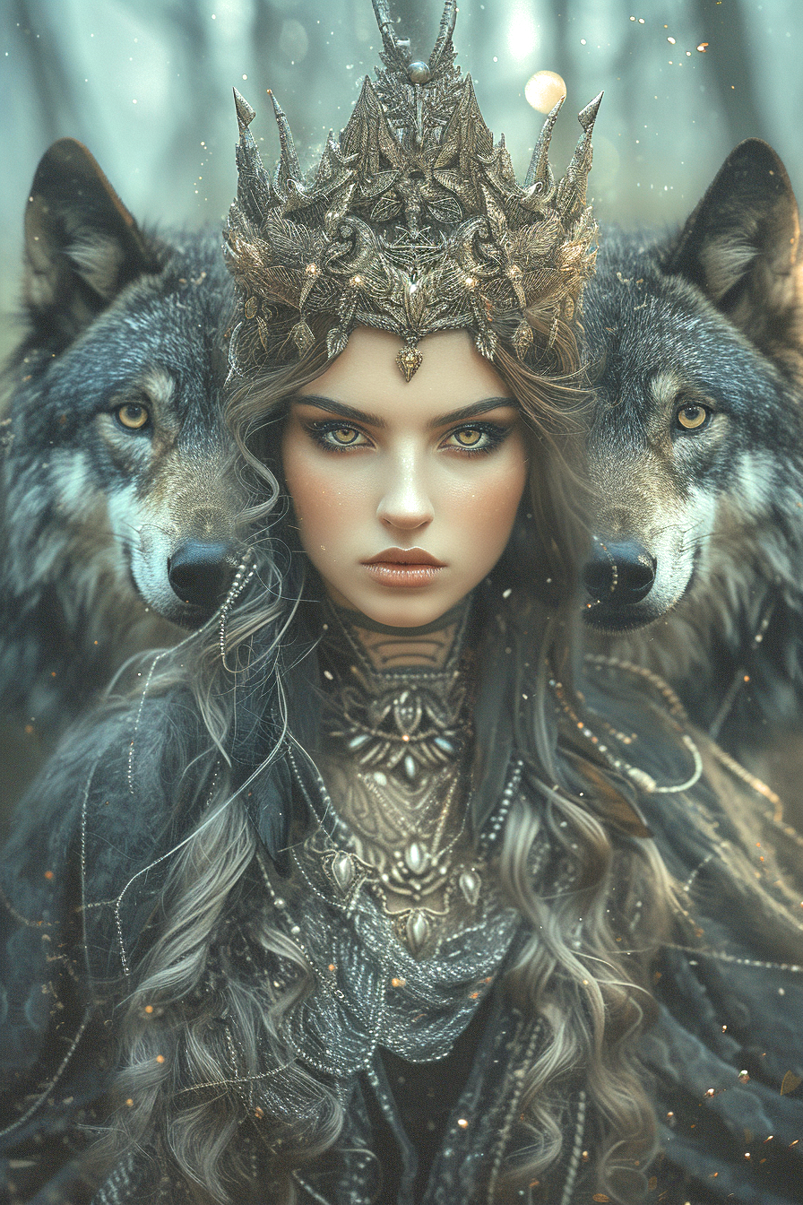 Wolf Queen Diamond Art Kit