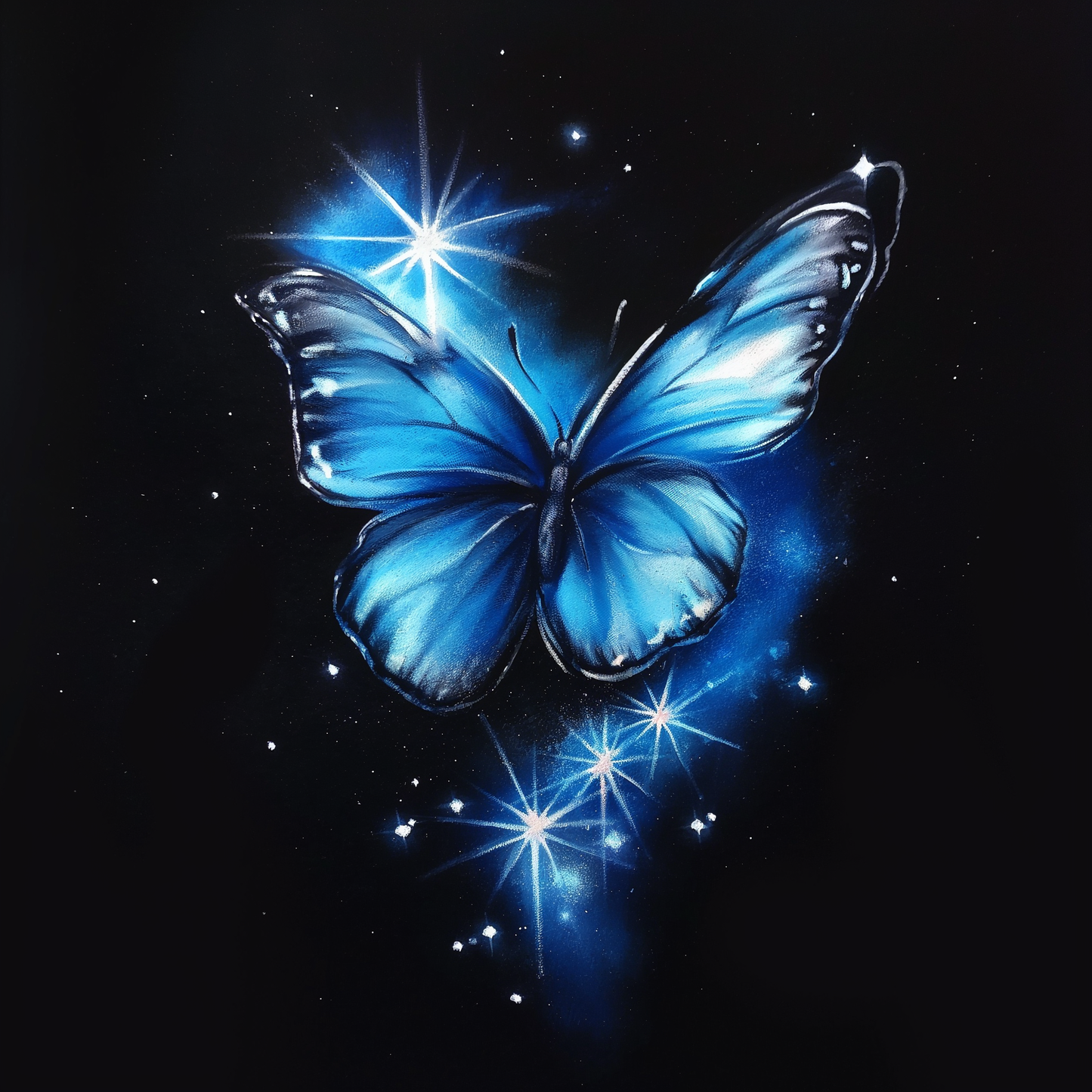 Starry Blue Butterfly Diamond Art Kit