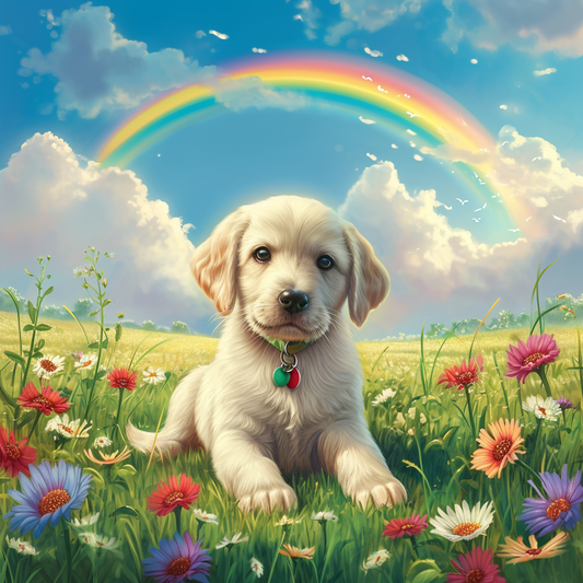 Rainbow Lab Puppy Diamond Art Kit
