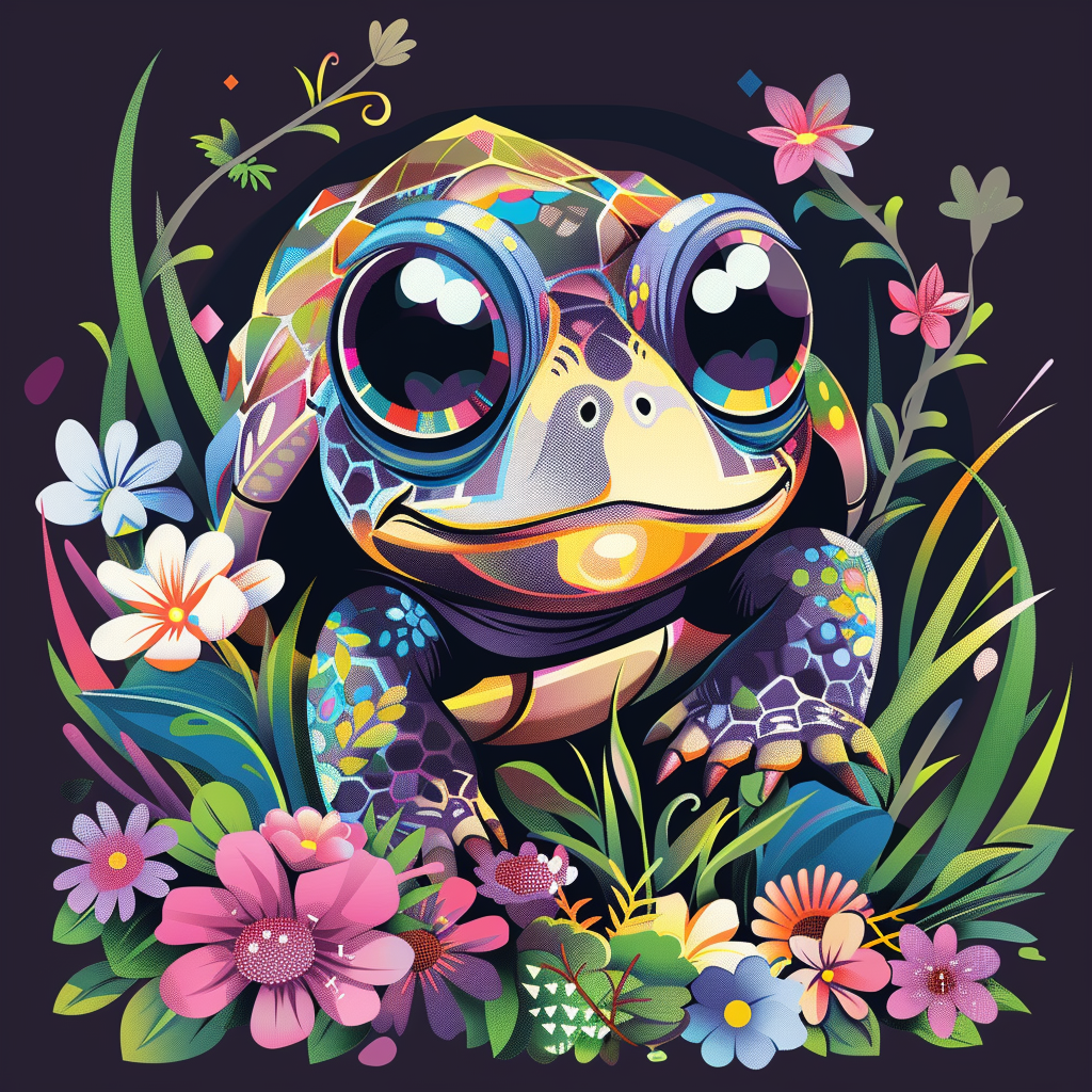 Glassy Eye Turtle Diamond Art Kit