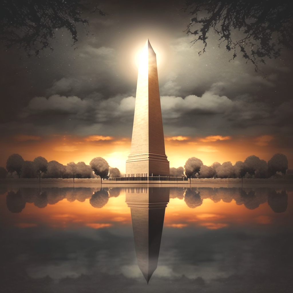 Abstract Washington Monument Diamond Art Kit