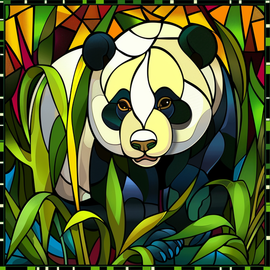 Abstract Panda Diamond Art Kit