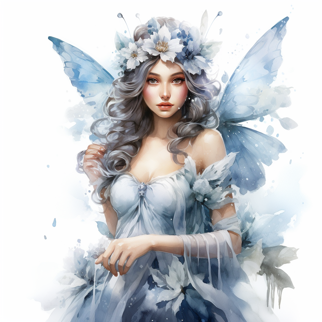 Light Blue Wing Fairy Diamond Art Kit